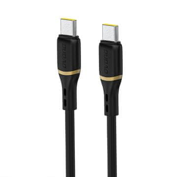 DUDAO Silikonski pleteni USB-C kabel L25C 60W 1m - crni