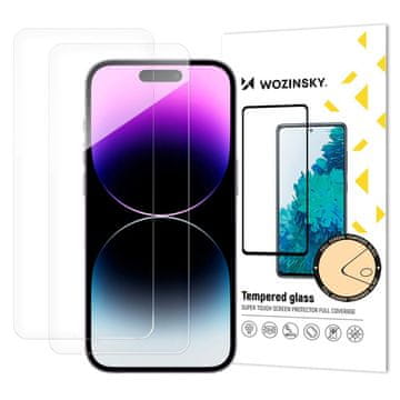 WOZINSKY Kaljeno staklo za iPhone 17 Pro / 16 Pro Kaljeno staklo - 2 kom.