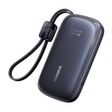 BASEUS Powerbank 10000mAh 45W s kabelskom vrpcom EnerFill FC21 Qpow 3 Ultra - crna