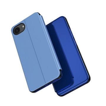 HURTEL Prozirna futrola za iPhone 16e s preklopnim poklopcem - plava