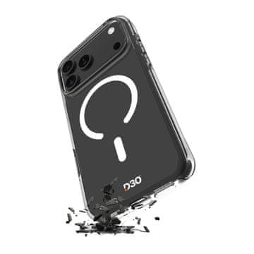 Puro Prozirna TPU PC Impact D3O MagSafe maskica za iPhone 17 Pro - prozirna