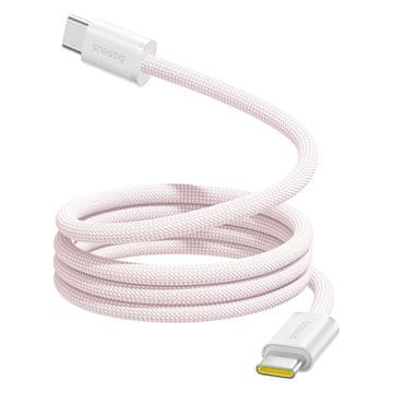 BASEUS Samosastavljajući USB-C Dynamic 4 Pro 100W 1m kabel - ružičasti