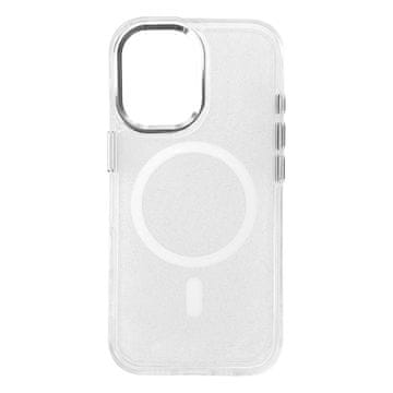 HURTEL Glitter maskica MagSafe za Samsung Galaxy A26 5G - bijela