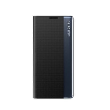 HURTEL Nova maskica za Samsung Galaxy S25 Edge s preklopnim postoljem - crna