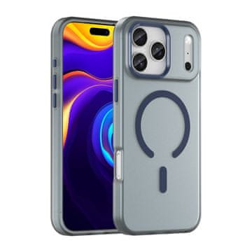 HURTEL Magnetna abrazivna MagSafe maskica za iPhone 17 Pro Max - mat plava