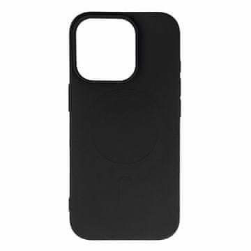 HURTEL MagSafe tekuća silikonska maskica za iPhone 17 - crna