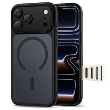 Tech-protect Magpeak Magsafe CC zaštitna futrola za iPhone 17 Pro Max - mat crna
