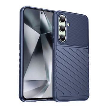 HURTEL Silikonska maskica, oklopna navlaka za Samsung Galaxy S24 FE Thunder Case - plava
