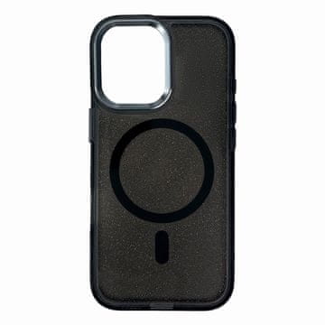 HURTEL MagSafe futrola s glitterom za iPhone 17 Pro Max - crna