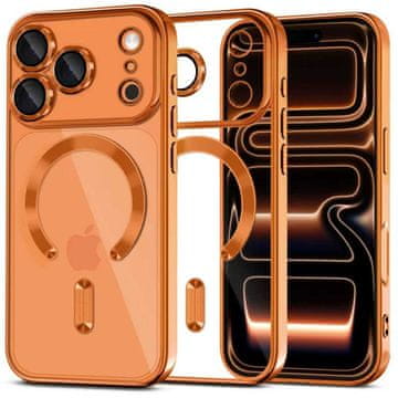 Tech-protect MagFlex MagSafe maskica za iPhone 17 Pro - prozirna narančasta