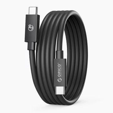 Orico Kabel USB-C USB4 Thunderbolt5 80Gbps 240W 1,5 m - crni