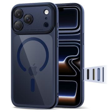 Tech-protect Futrola za iPhone 17 Pro Max Magpeak Magsafe CC - prozirna tamnoplava