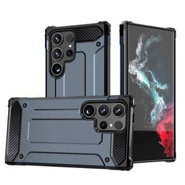 HURTEL Hibridna oklopna maska za Samsung Galaxy S25 Ultra - plava