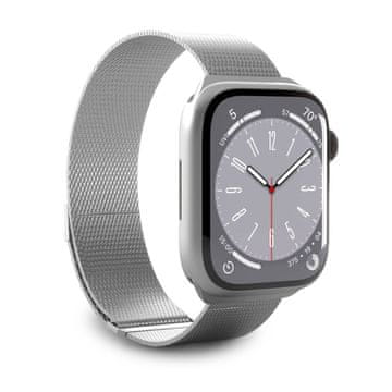 Puro Apple Watch remen od nehrđajućeg čelika, milanski, 38/40/41 mm - srebrni