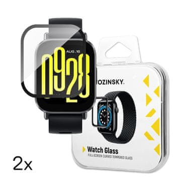 WOZINSKY Kaljeno staklo za Xiaomi Redmi Watch 5 Active Full Glue - 2 kom.