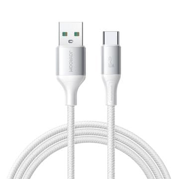 Joyroom S-A28 Pleteni kabel USB-A - USB-C 3A 1m - Bijeli