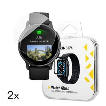 WOZINSKY Kaljeno staklo za Garmin Vivoactive 5 Full Glue sat - 2 kom.