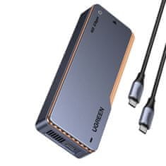 Ugreen M.2 NVMe SSD kućište s aktivnim hlađenjem USB4 40Gb/s - sivo