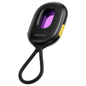 BASEUS Detektor skrivene kamere s mini svjetiljkom i alarmom + USB-A - USB-C kabel - crni