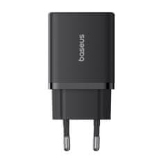 BASEUS Cube Pro 30W USB-C USB-A zidni punjač - crni