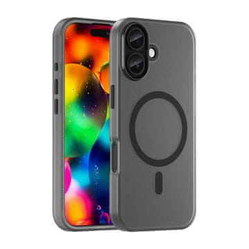 HURTEL Magnetska abrazivna MagSafe maskica za iPhone 17 - mat crna