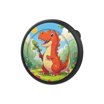 HURTEL Futrola za značku lokatora AirTag - crni dinosaur