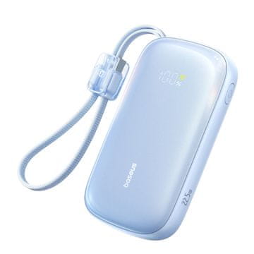 BASEUS Powerbank 20000mAh 22.5W s zaslonom i kabelom EnerFill FC21 Qpow 3 Ultra - plava