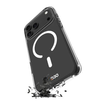 Puro Prozirna TPU PC Impact prozirna D3O MagSafe maska za iPhone 17 Pro Max - prozirna