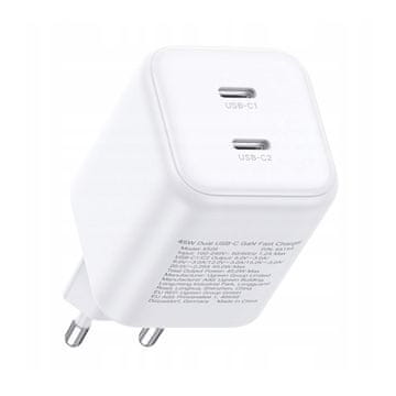 Ugreen USB-C GaN 45W zidni punjač - bijeli