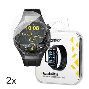 WOZINSKY Kaljeno staklo za Huawei Watch GT 5 / GT 5 Pro / GT 4 / GT 4 Pro / GT 3 / GT 3 Pro Full Glue 46 mm - 2 kom.