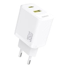 DUDAO A27 MaxC USB-C USB-A GaN 35W zidni punjač - bijeli