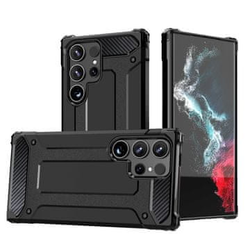 HURTEL Hibridna oklopna maska za Samsung Galaxy S25 Edge - crna