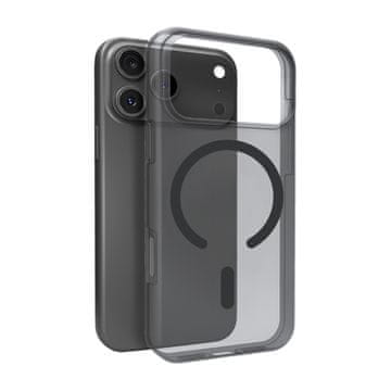 Puro Silikonska maskica Magsafe za iPhone 17 Pro Max s daylight efektom - prozirna crna