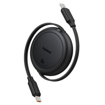 BASEUS USB-C Free2Pull 60W 1m uvlačivi kabel - crni