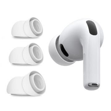 Tech-protect Jastučići za uši za AirPods Pro 3 u veličinama S / M / L bijele boje - 6 kom.