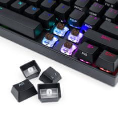 Redragon Draconic K530 bežična mehanička tipkovnica, TKL, RGB, Bluetooth, crna