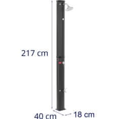 Uniprodo Solarni vrtni tuš s termometrom i spremnikom od 35 l