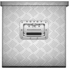 MSW Zaključavajuća aluminijska transportna kutija za alat 150 l 124 x 38,5 x 38,5 cm