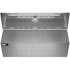 MSW Zaključavajuća aluminijska transportna kutija za alat 150 l 124 x 38,5 x 38,5 cm