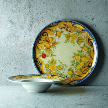 Duralex Barocco porculanski tanjur za pizzu, promjer 31 cm - set od 6 komada