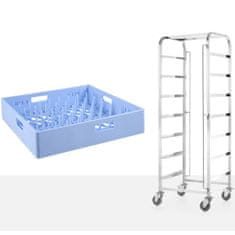 Hendi Kolica za prijevoz košara perilice posuđa 7 x 500x500 mm - 810583