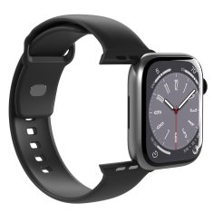 Puro Silikonski remen za Apple Watch 42 44 45 49 mm Icon crni - 2 kom.