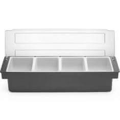 Bar Up Organizator za posude za barmene za dodatke koktelima - 4 umetka