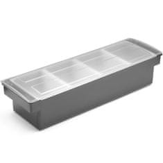 Bar Up Organizator za posude za barmene za dodatke koktelima - 4 umetka
