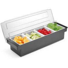 Bar Up Organizator za posude za barmene za dodatke koktelima - 4 umetka