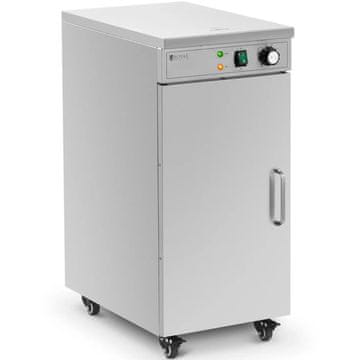 Grijač tanjura, grijaći ormarić na kotačima, za 60 tanjura, promjer 29 cm, 600 W
