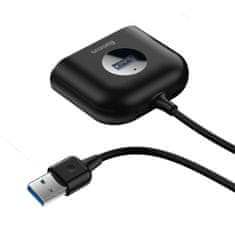 BASEUS HUB 4u1 USB adapter USB3.0 na USB3.0*1+USB2.0*3 1m crni