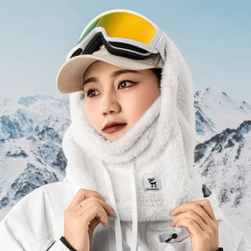 Qunature Arctic Velvet Skijaška Balaklava Veličina M - Bijela