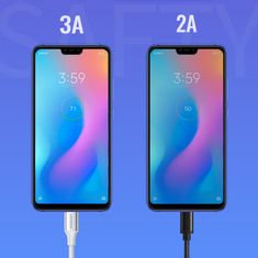 Ugreen Pleteni kabel USB-A - USB-C QC 3.0 3A 1,5 m - bijeli