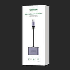 Ugreen USB-C audio adapter - USB-C + 3,5 mm mini priključak - sivi